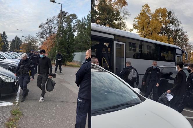 Irakijczycy wywożeni z komendy policji w Toruniu