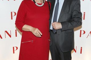 Skromna Irena Eris z mężem na gali