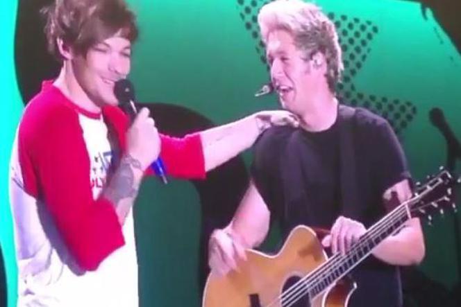 Niall Horan i Louis Tomlinson na koncercie One Direction w Montrealu