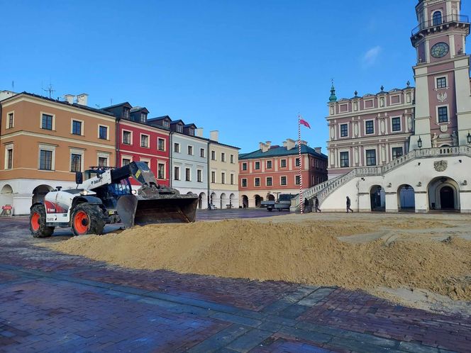 Budowa lodowiska w Zamościu