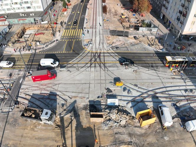 Budowa tramwaju do Dworca Zachodniego w Warszawie we wrześniu 2025 r.