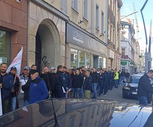 Protest górników w Katowicach w sprawie taniego węgla