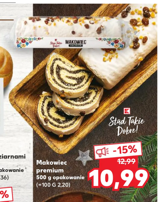 Makowiec premium, 500 g, Kaufland, 10,99 zł