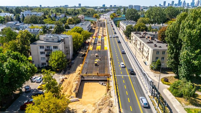Remont wiaduktów Trasy Łazienkowskiej w Warszawie