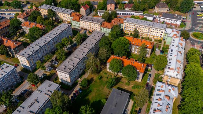 Osiedle A w Tychach i plac świętej Anny