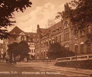 To jeden z piękniejszych budynków w Olsztynie. Od ponad 100 lat mieści się tam poczta