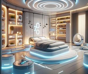 Sypialnia stworzona przez sztuczną inteligencję