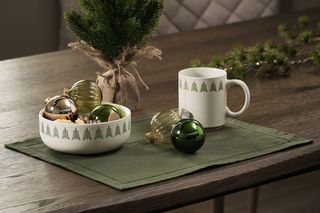 Zielone ozdoby choinkowe