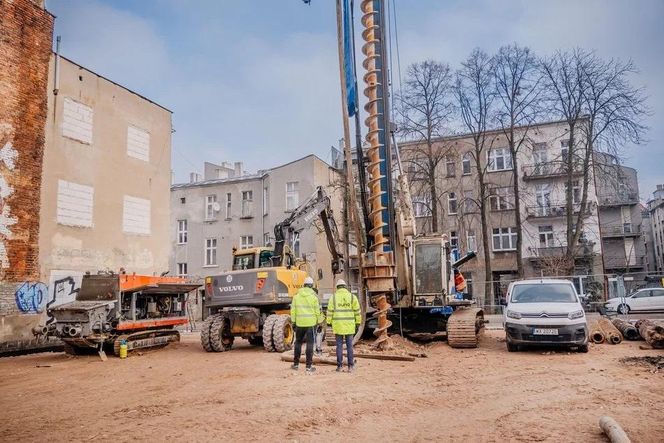 Ruszyły prace na budowie parkingów kubaturowych w śródmieściu Łodzi