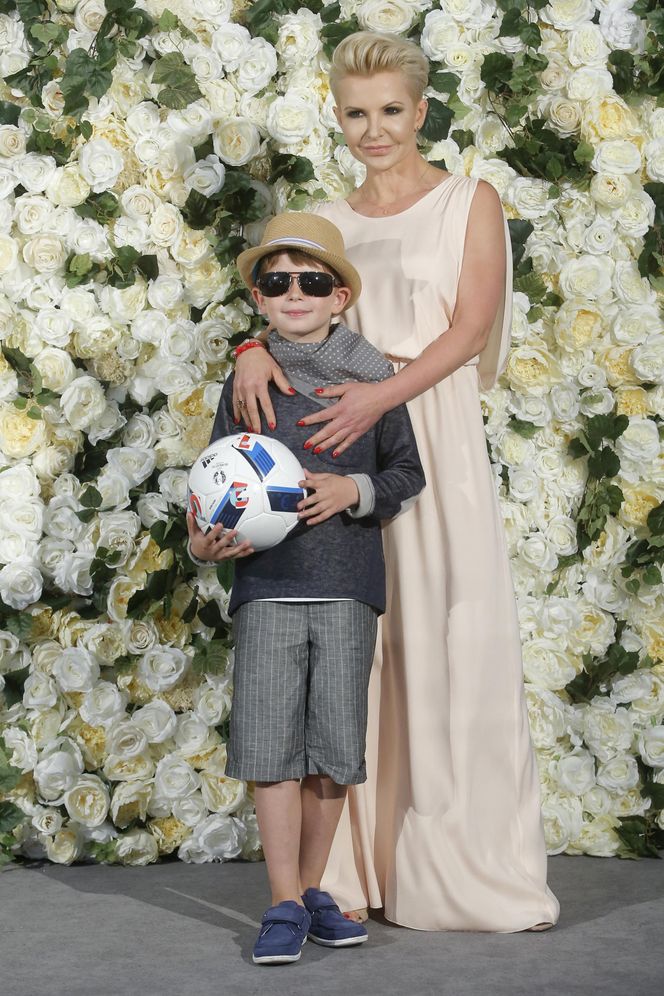 Joanna Racewicz i syn