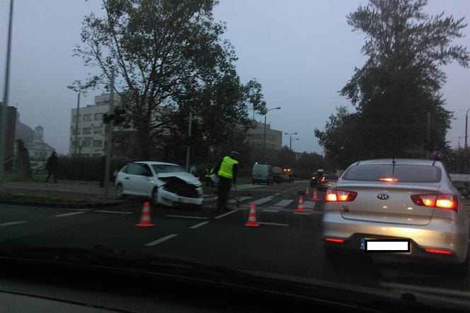 Wypadek na rondzie Wielkopolskim