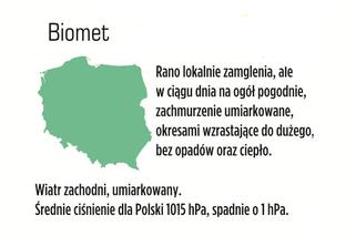 Prognoza pogody na niedzielę, 16 czerwca 2013: Warszawa – 25, Poznań - 23, Kraków – 26, Gdańsk - 22