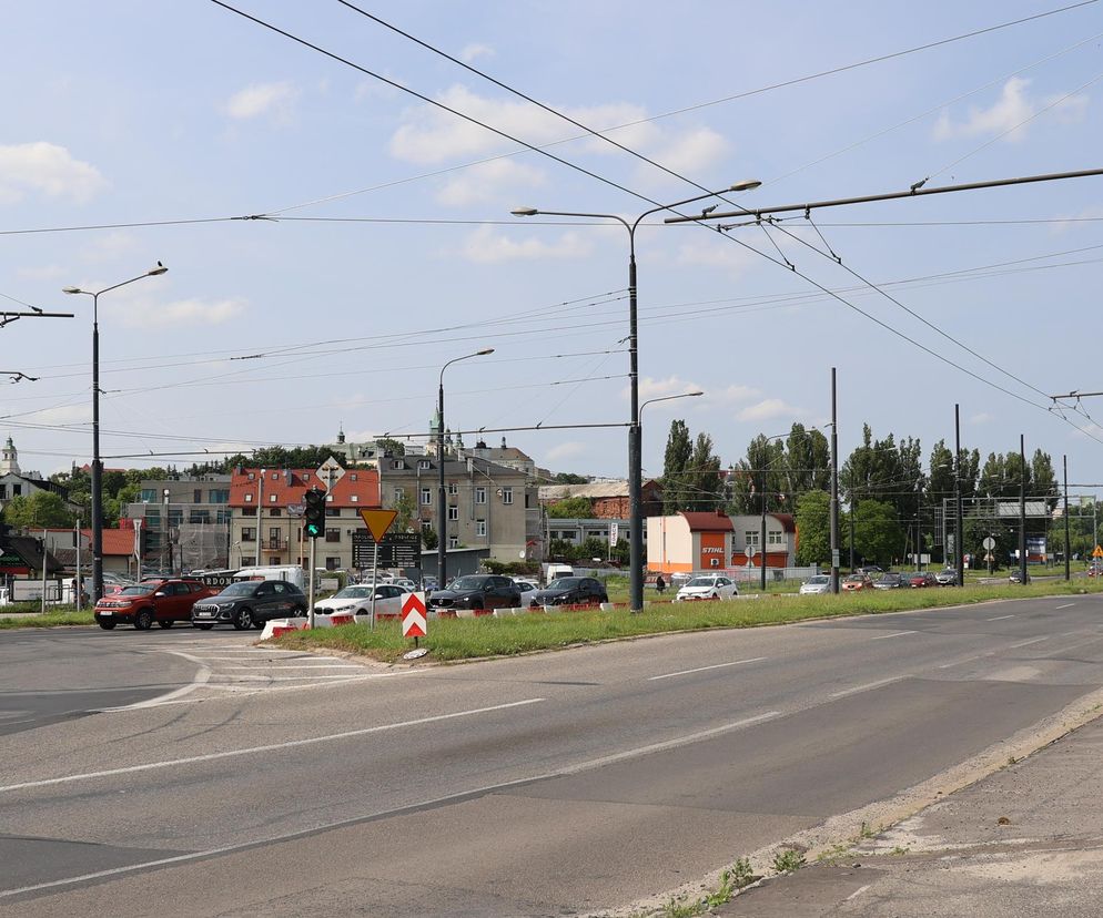 Tak wygląda al. Unii Lubelskiej w Lublinie przed przebudową (pierwsza połowa czerwca 2025)