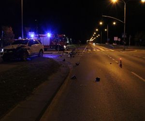 Pijani Ukraińcy rozbili się na skrzyżowaniu. Chwile grozy w Wejherowie