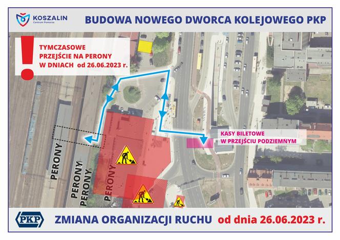 Zmiany na dworcu PKP w Koszalinie