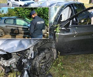 Peugeot dachował, kierująca ukryła się w zaroślach. Miała ponad 2 promile alkoholu!