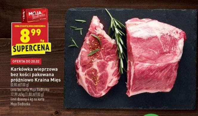 Biedronka - Wielkie promocje na mięso