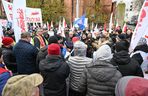 Protest związkowców w Szczecinie