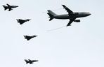 Niemicki A330 MRTT w eskorcie maszyn Typhoon i Tornado