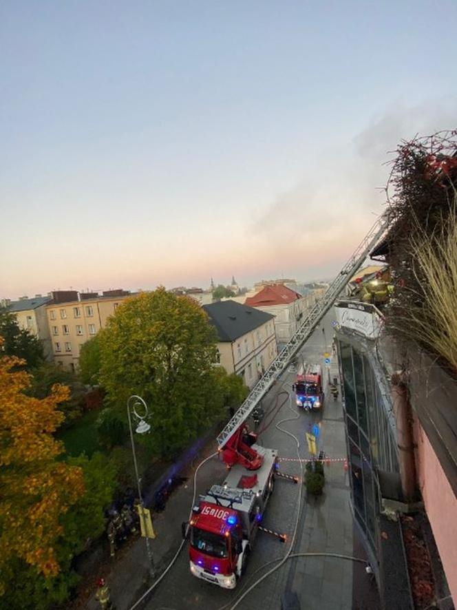 Pożar kamienicy w centrum Kielc