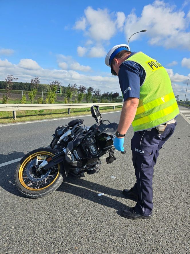 Tragiczny wypadek na S5 koło Leszna. Nie żyje motocyklista