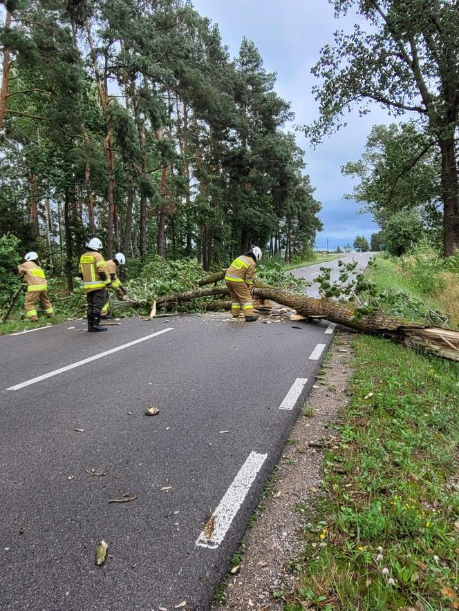 Wichury w Podlaskiem. Setki interwencji strażaków w całym regionie