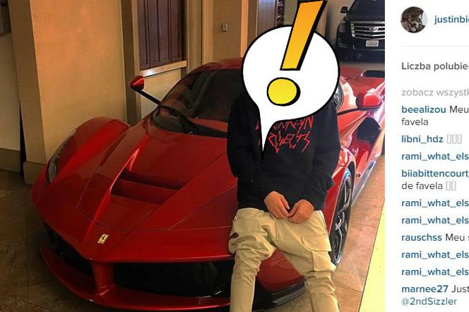 Fioletowe włosy Justina Biebera