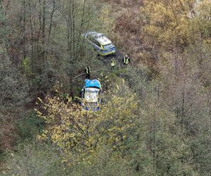 Pościg i wypadek w Pęcicach