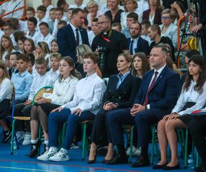 Marta Nawrocka na rozpoczęciu roku szkolnego