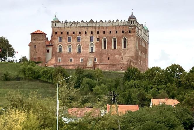 Golub-Dobrzyń, widok na zamek z Mostu Hallera