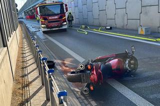  Tragiczny wypadek w Łomiankach. Nie żyje motocyklista