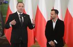 Prezydent RP Karol Nawrocki oraz indywidualny i drużynowy mistrz świata na żużlu Bartosz Zmarzlik