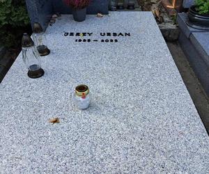 Grób Jerzego Urbana po rocznicy śmierci