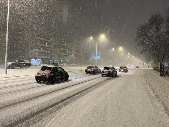 Śnieżyca w Warszawie