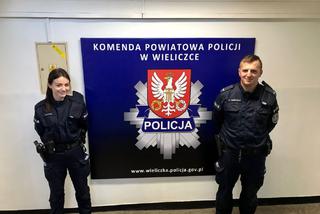 Zapłakany 5-latek znaleziony w Wieliczce. Jego koszmar przerwali policjanci