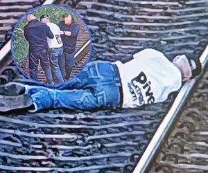 Mężczyzna leżał na torach. Trzeba było wstrzymać ruch pociągów!