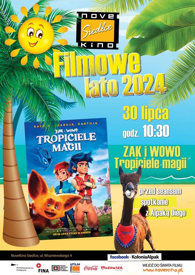 Film „Zak i Wowo. Tropiciele magii” i Kolonia Alpak w Novekino Siedlce