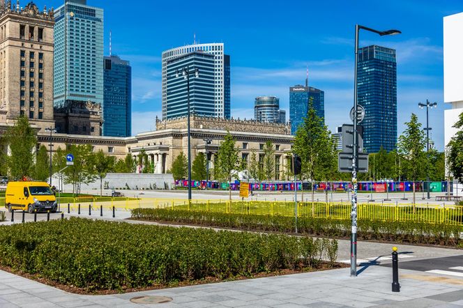 Plac Centralny Warszawa, sierpień 2025