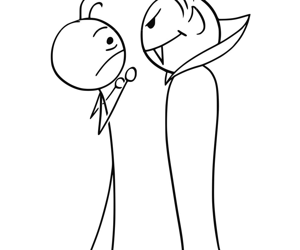 Wampir energetyczny swoim zachowaniem wywołuje u drugiej osoby negatywne emocje.