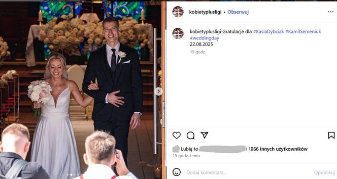 Kamil Semeniuk z żoną Kasią