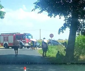 Wypadek na DK-63 w Mościbrodach