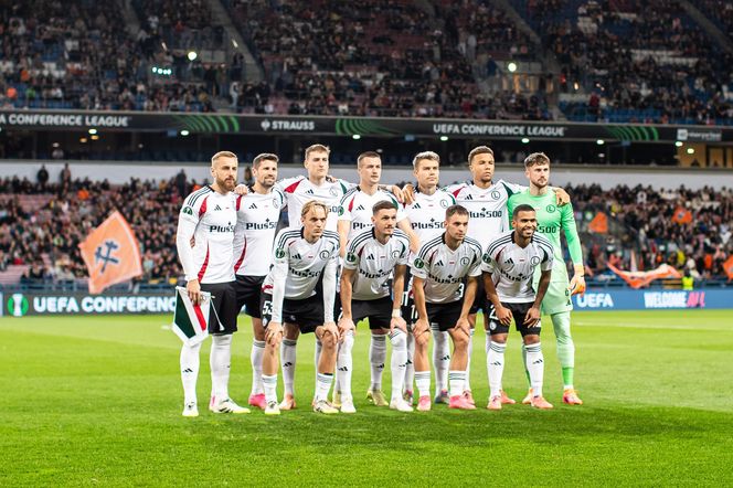 Legia - Szachtar: transparent kibiców