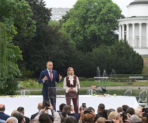 Marta Nawrocka na Narodowym Czytaniu