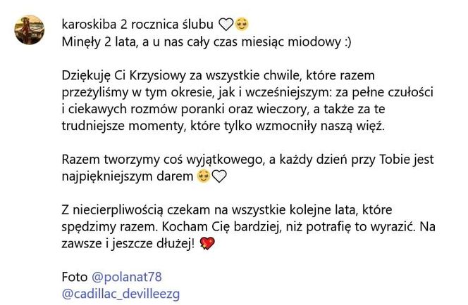 Krzysztof Skiba i Karolina Skiba świętują rocznicę ślubu. Co za zdjęcia!