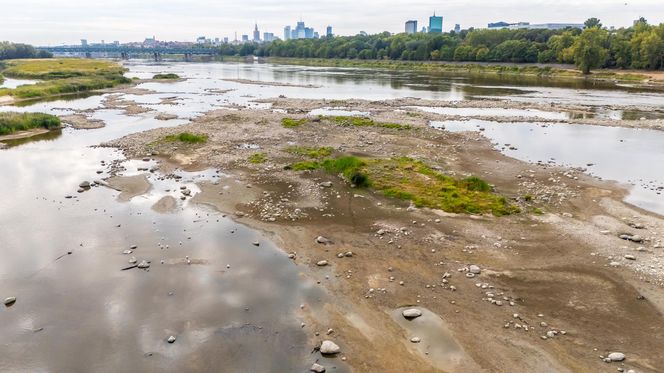 Wisła w Warszawie 27 sierpnia 2025 rano