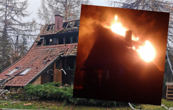 Siedem osób UCIEKŁO z płonącego domu. Pożar w Wejsunach [ZDJĘCIA]