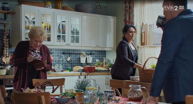 M jak miłość, odc. 1516: Barbara (Teresa Lipowska), Marysia (Małgorzata Pieńkowska), Artur (Robert Moskwa)