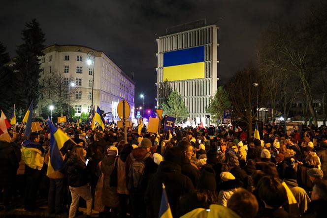 Manifestacja solidarnościowa z Ukrainą