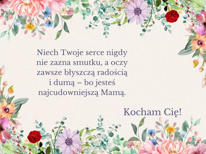 Życzenia od córki dla mamy