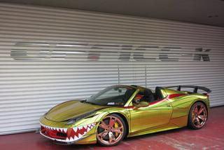 Ferrari 458 Spider Golden Shark